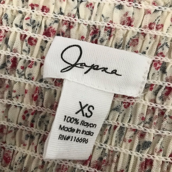 Japna | Floral Strapless Crop Jumpsuit | XS - Picture 13 of 13